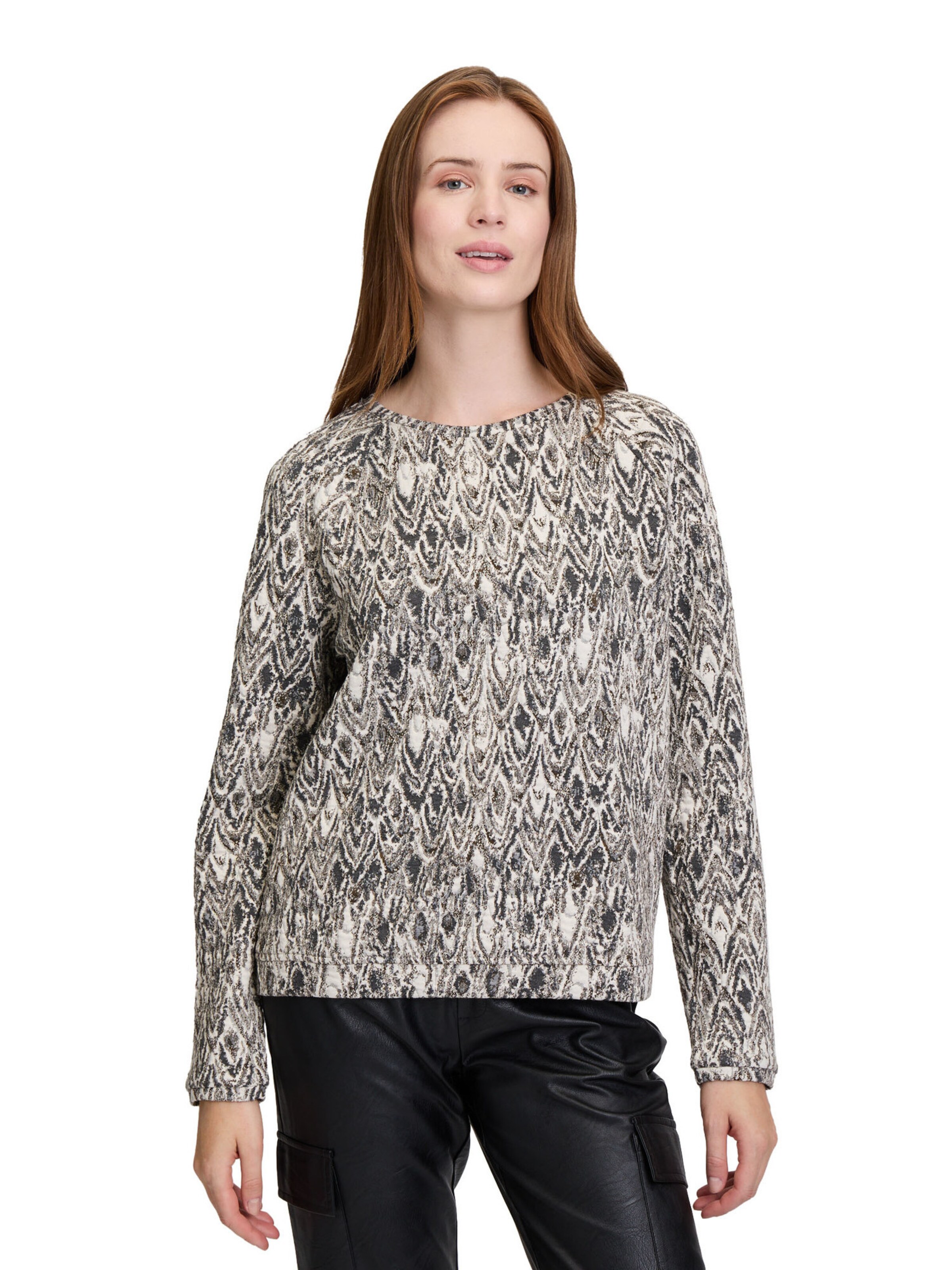 Sweat-shirt Cartoon en gris : devant