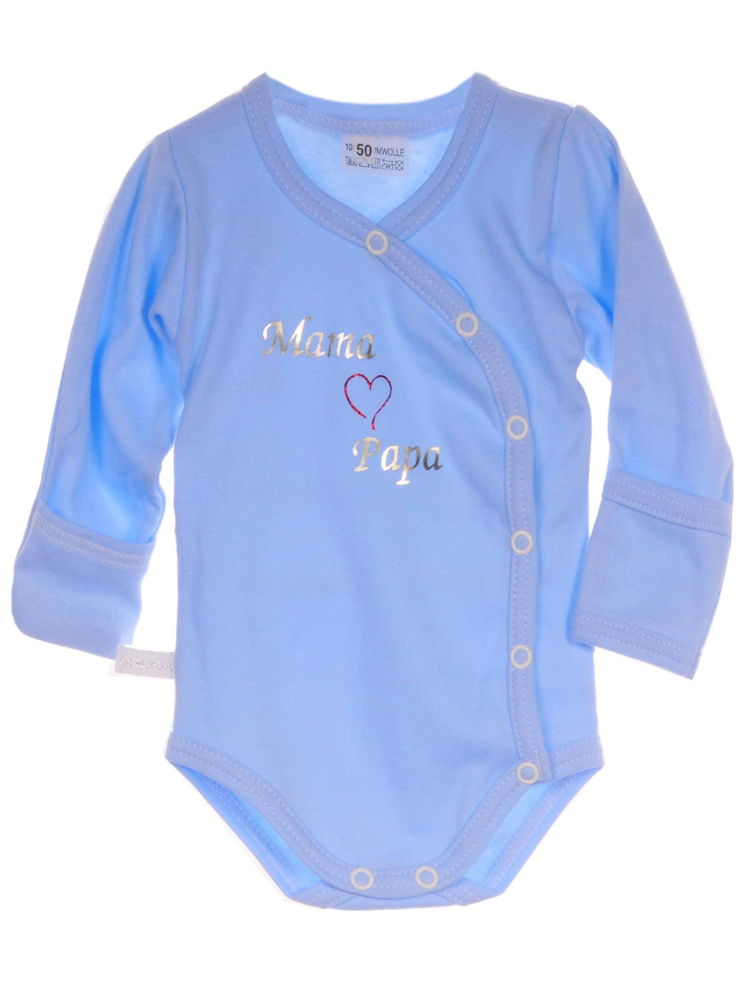 La Bortini Strampler/Body‌‌‌‌ in Blau: Vorderseite