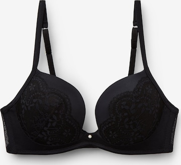 INTIMISSIMI Push-up Bra 'La Vie En Rose' in Black: front