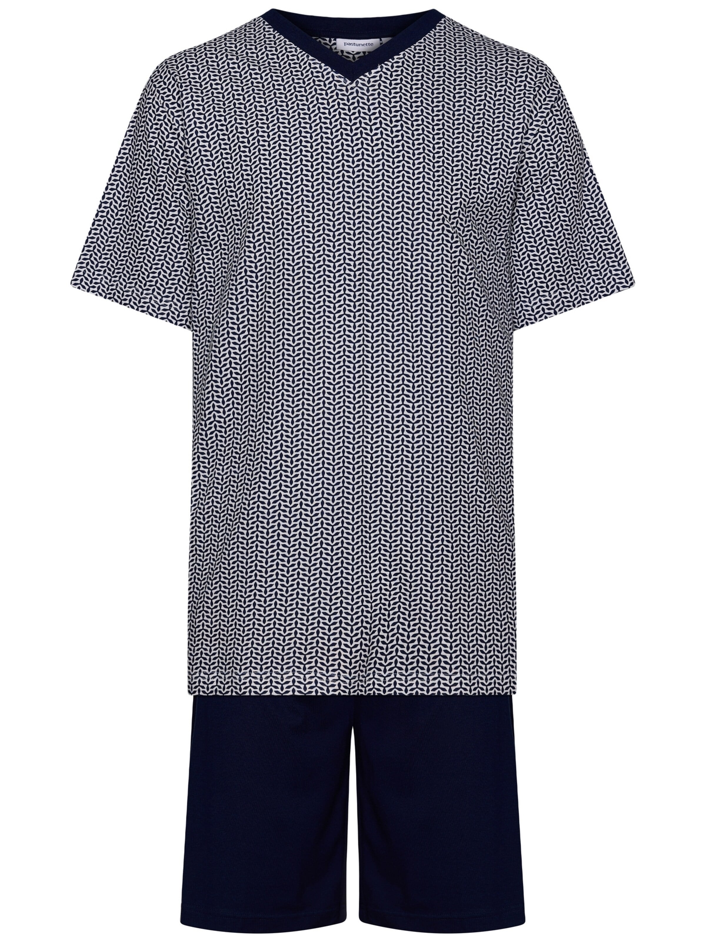 Pastunette Pajama short 'Shortama' in Blue: front