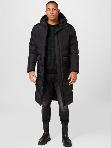 BRAVE SOUL Winter Coat 'ARKHOLME' in Black