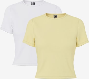 T-shirt 'PCAmelia' PIECES en jaune : devant
