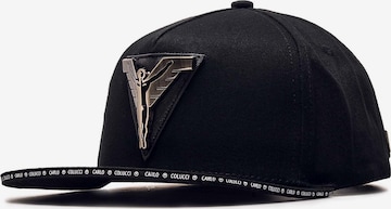 Carlo Colucci Cap 'Comai' in Black: front