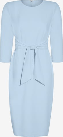Adrianna Papell Cocktailkleid 'Knit Crepe Tie Waist Sheath' in Blau: Vorderseite