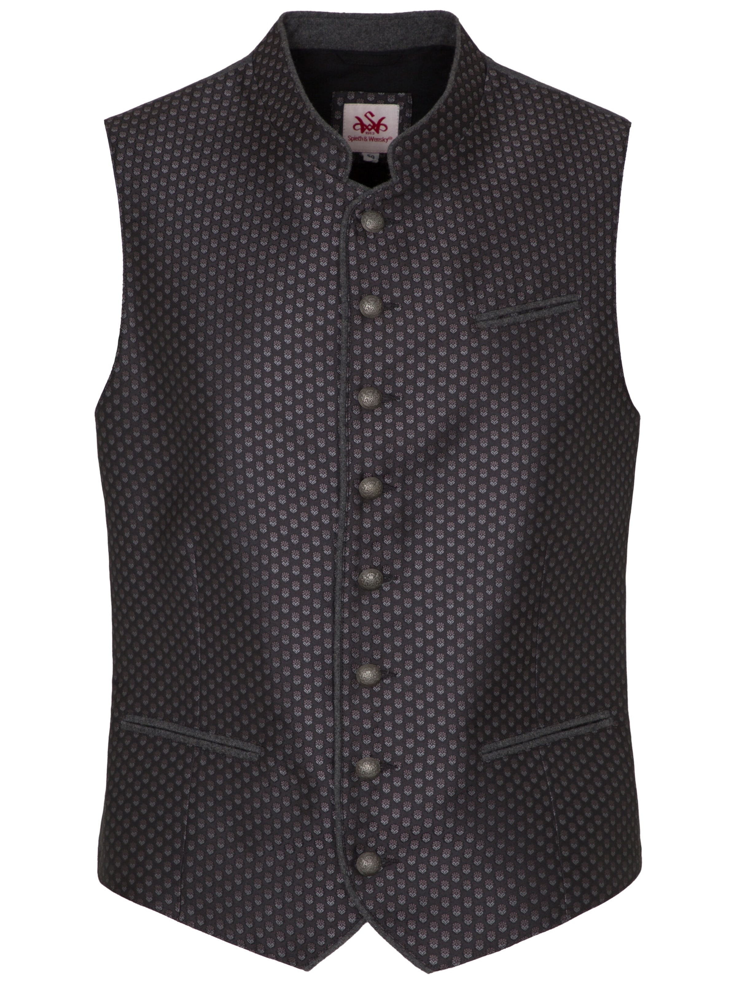 Gilet folklorique 'Danilo' SPIETH & WENSKY en gris : devant