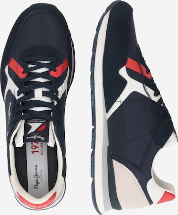 Pepe Jeans Låg sneaker 'Brit Road' i blå