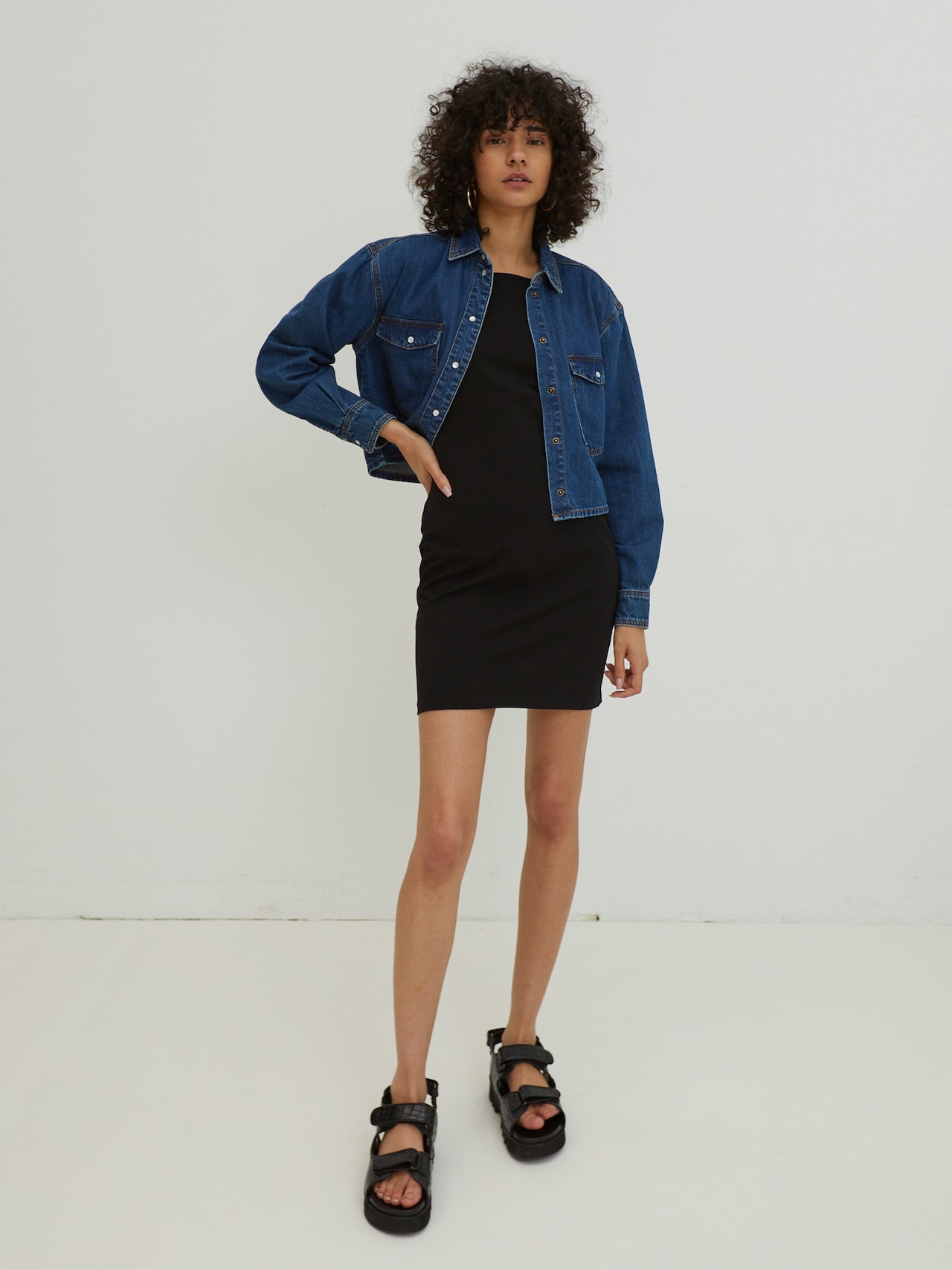 EDITED Jurk 'Rachel' Zwart