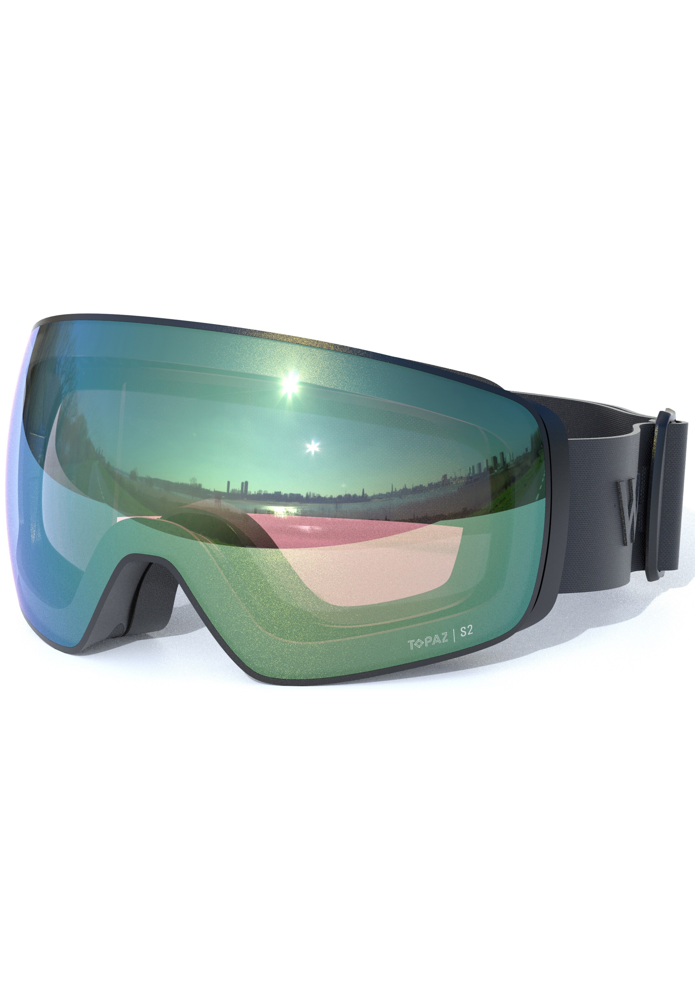 Whistler Sportbril 'Morzine Topaz V' in Zwart: voorkant