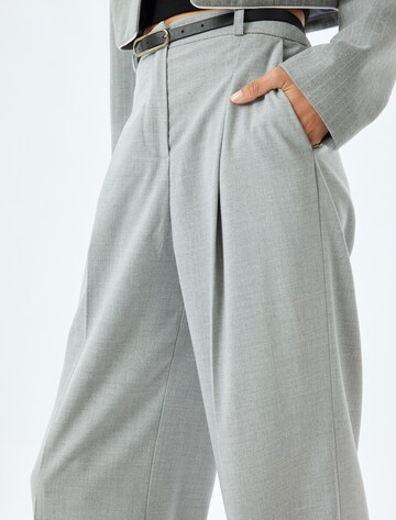 Koton Wide leg Trousers with creases in Grey