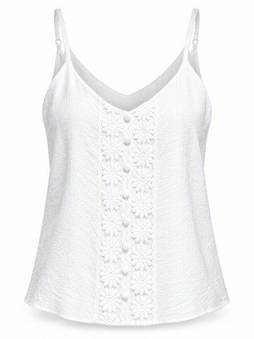Top di Ombre in bianco: frontale
