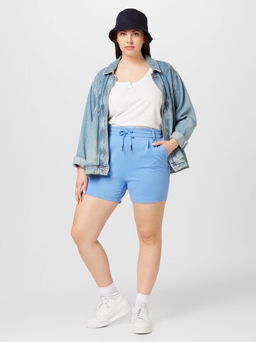 ONLY Carmakoma Regular Shorts 'Goldtrash Easy' in Blau