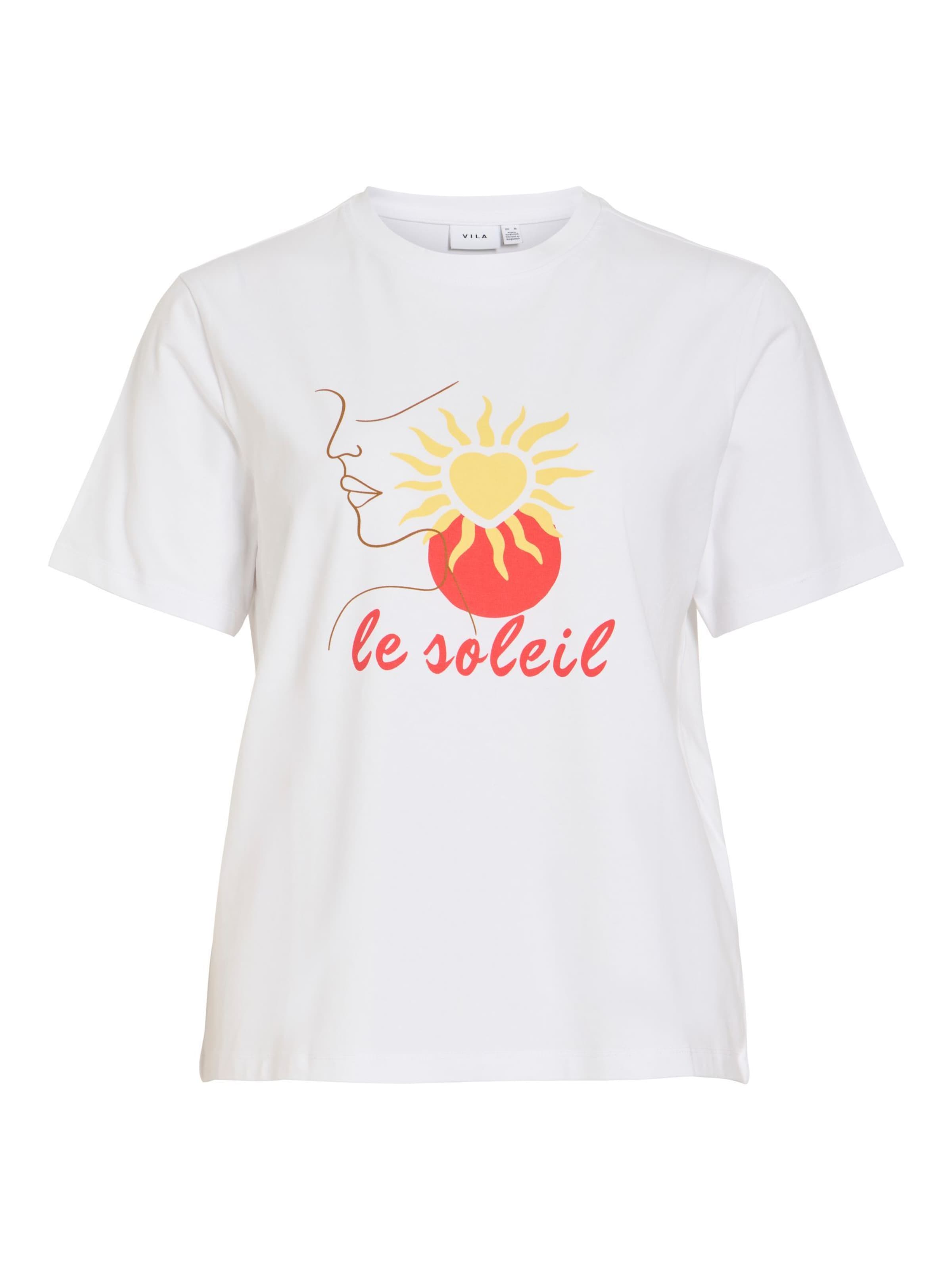 T-shirt ' VINORA' VILA en blanc : devant