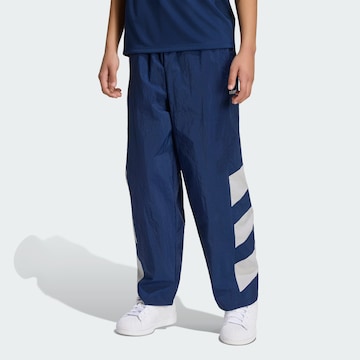 Wide Leg Pantalon 'Blocked Woven' ADIDAS ORIGINALS en bleu : devant