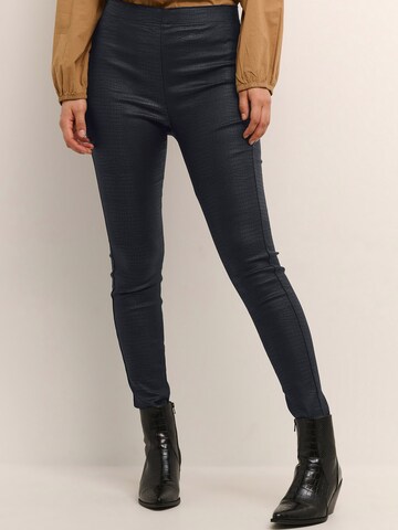 Cream Slim fit Leggings 'Tabea' in Black: front