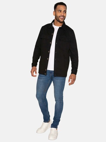 Threadbare Between-Season Jacket 'Ozone' in Black