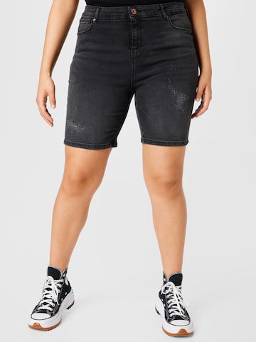 ONLY Carmakoma Jeans 'LAOLA' i svart: framsida
