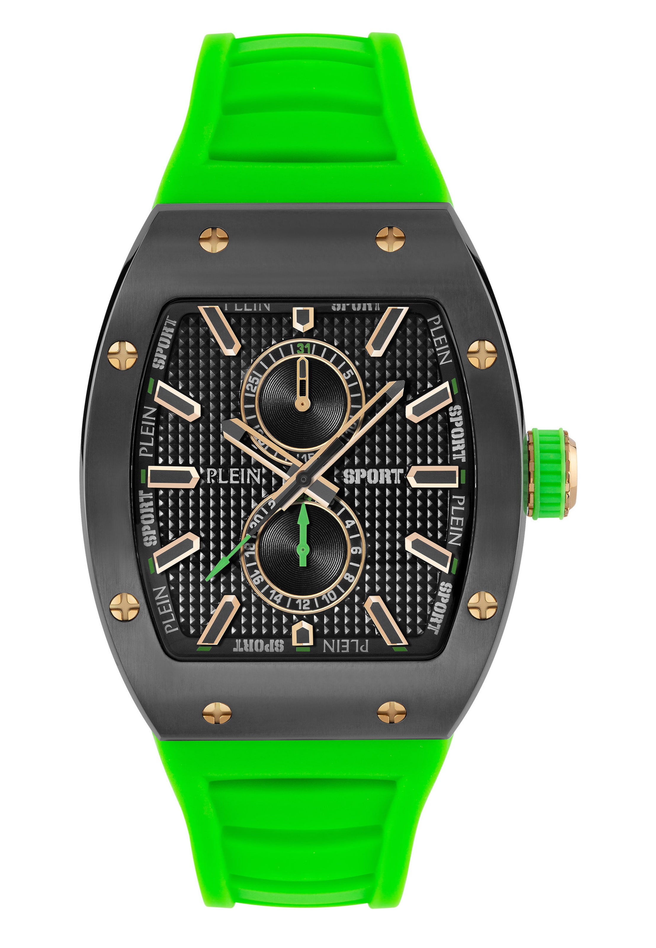 Montre à affichage analogique 'Stormbreaker' Plein Sport en vert : devant