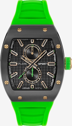 Montre à affichage analogique 'Stormbreaker' Plein Sport en vert : devant