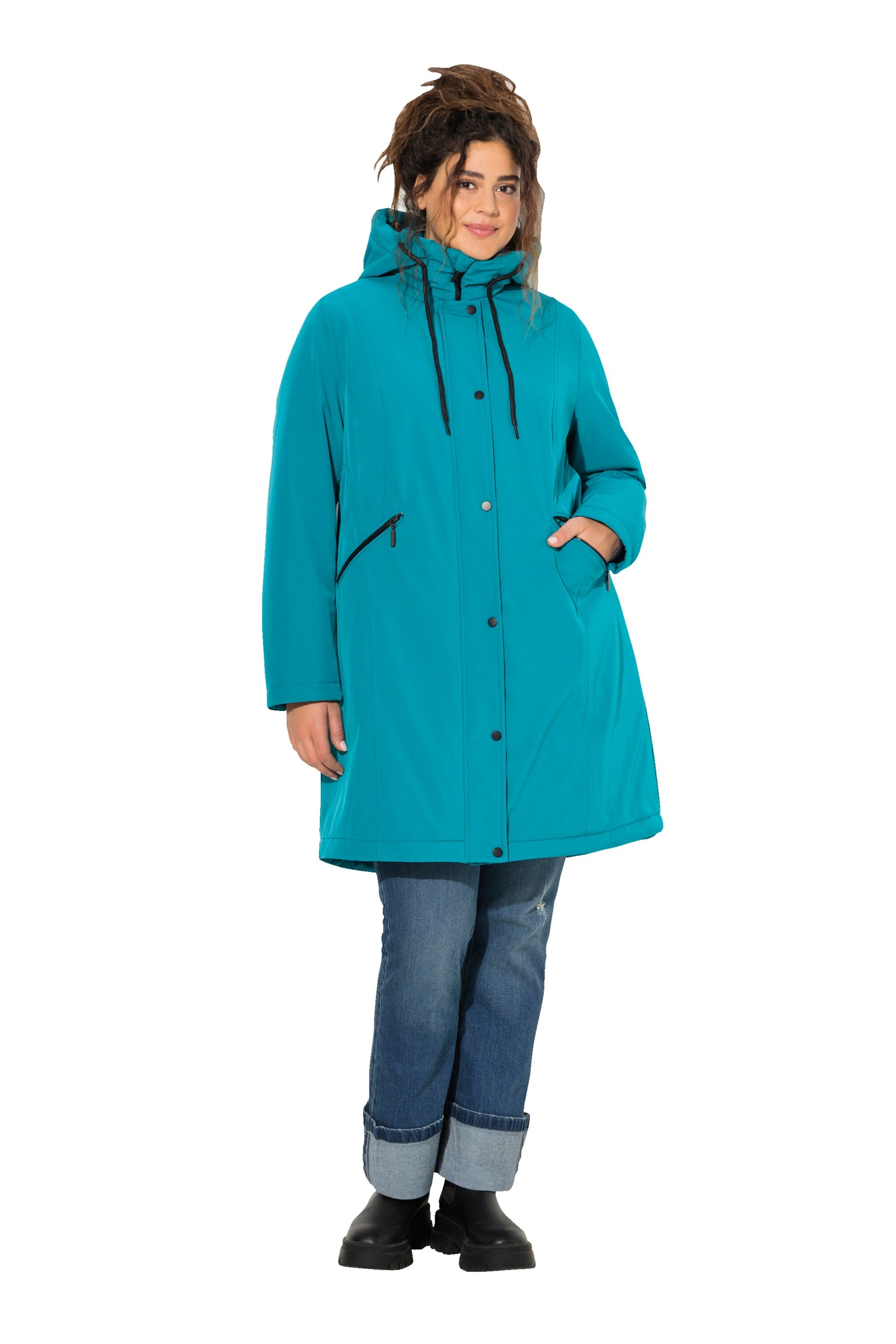 Ulla Popken Funktionsjacke in Blau
