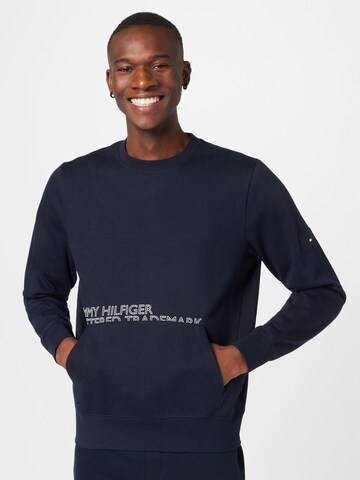 TOMMY HILFIGER Sweatshirt in Blauw: voorkant