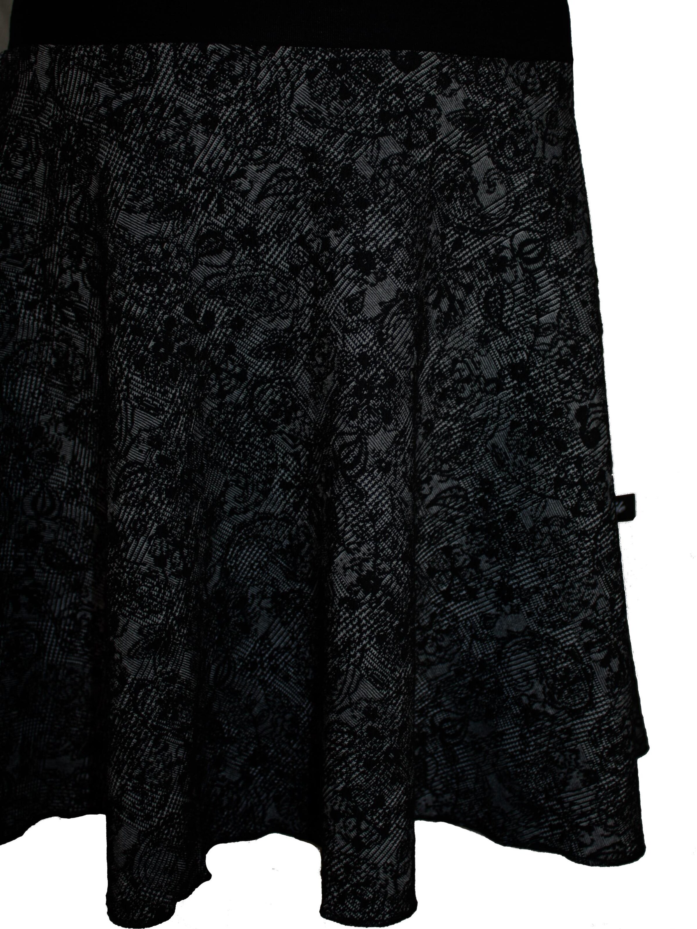 dunkle design Skirt 'Floral' in Black