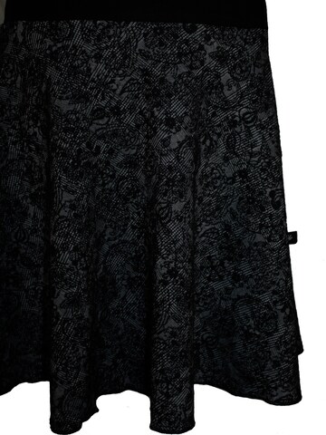 dunkle design Skirt 'Floral' in Black