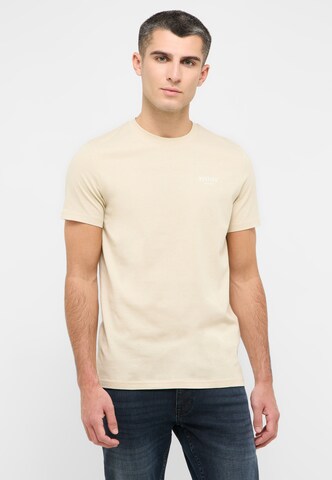 MUSTANG T-Shirt 'Austin ' in Beige