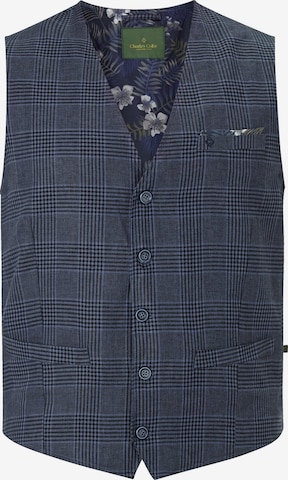 Charles Colby Suit Vest 'Duke Niven' in Blue: front