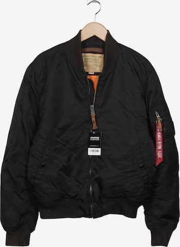 ALPHA INDUSTRIES Jacke XL in Schwarz: Vorderseite