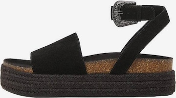 MANGO TEEN Sandals 'Mara' in Black: front