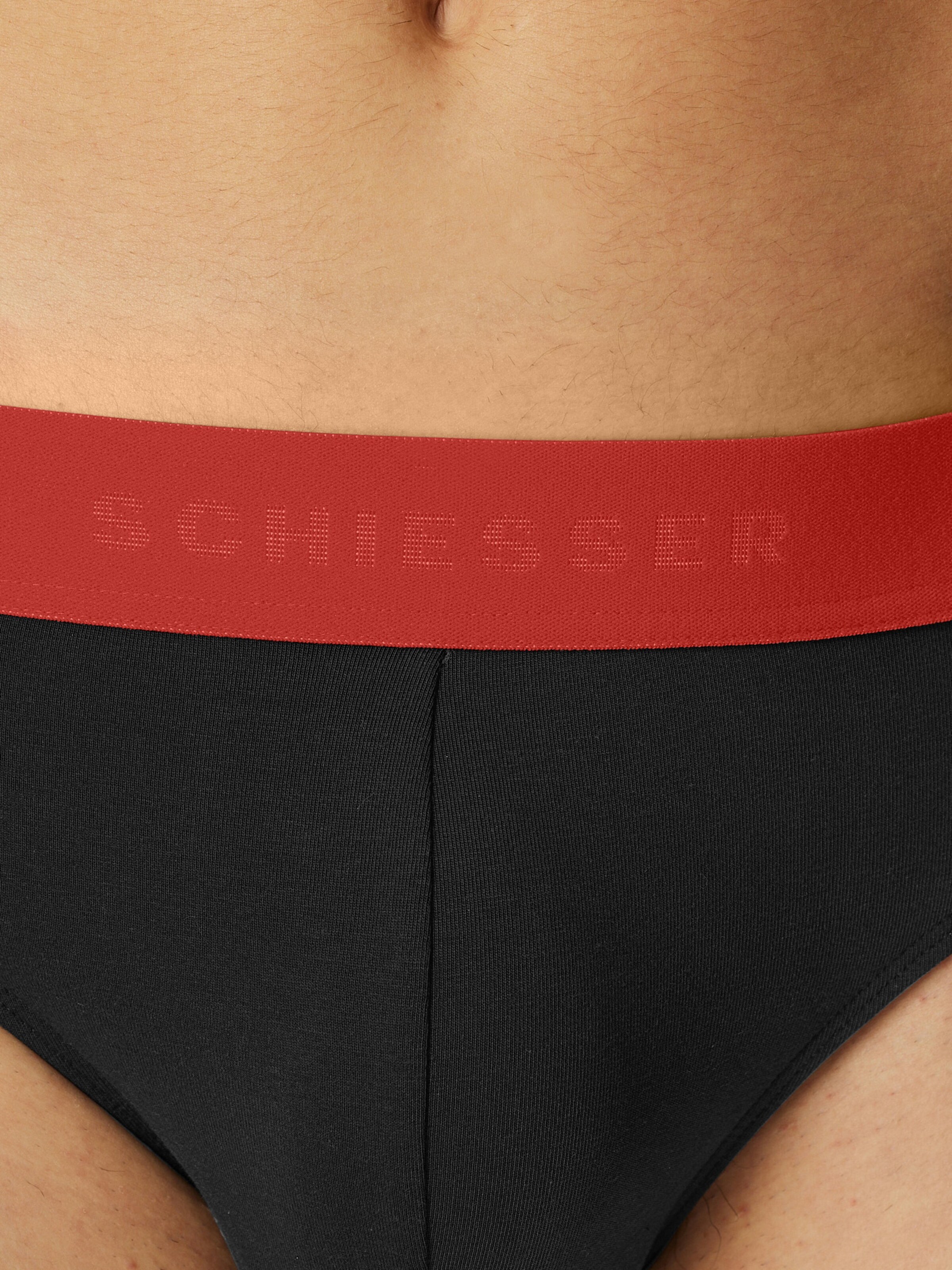 SCHIESSER Slip ' 95/5 Organic Cotton ' in Zwart