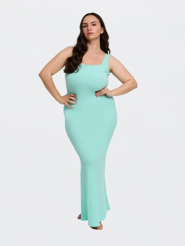 cfab (formerly creamy fabrics) Kleid 'Ribbed Tank Top Maxikleid'‌‌‌‌‌‌‌‌‌ in Grün