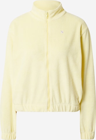 Hurley - Sudadera con cremallera deportiva 'OCEANCARE' en amarillo: frente