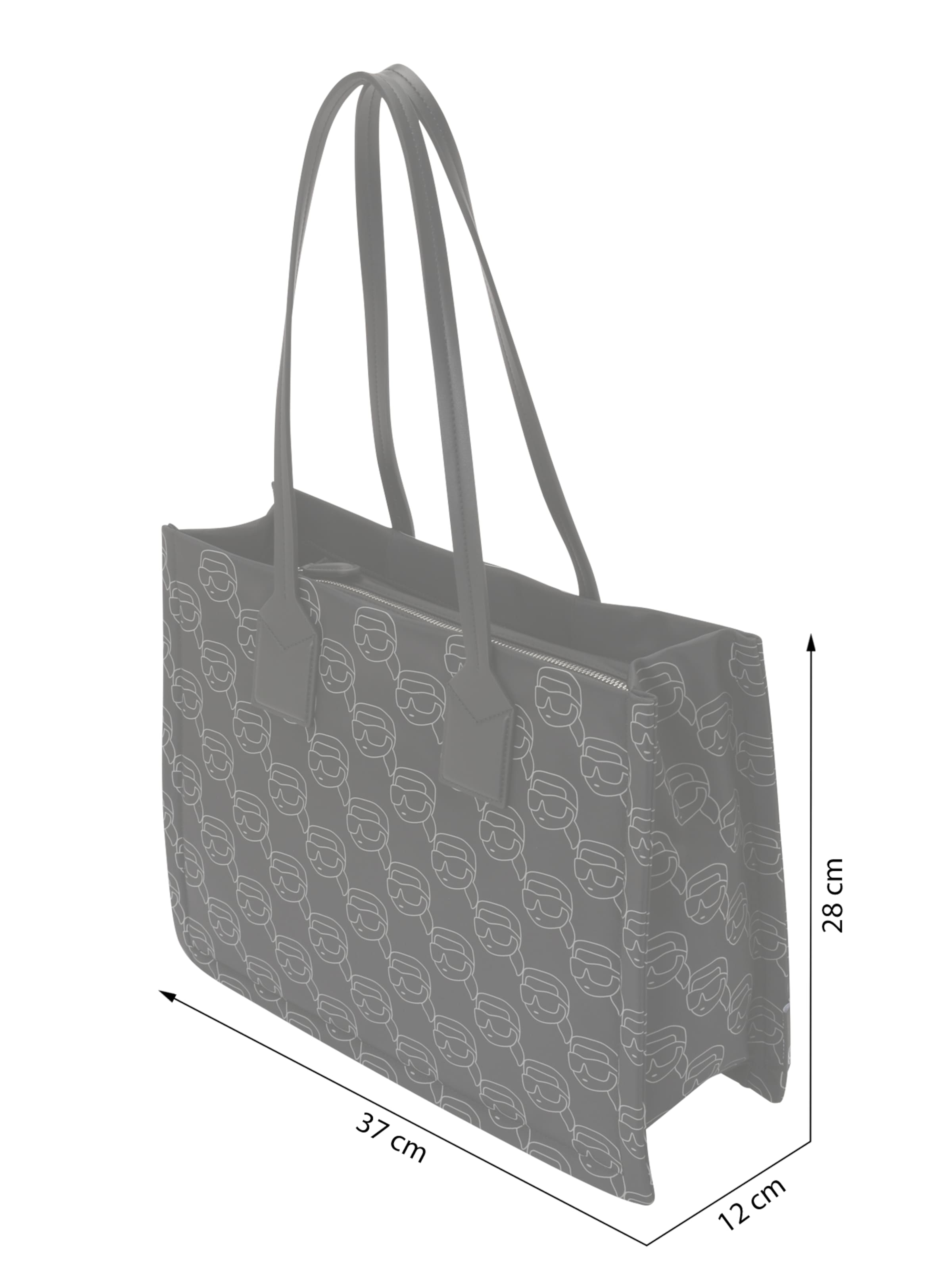 Shopper 'Ikon' di Karl Lagerfeld in nero