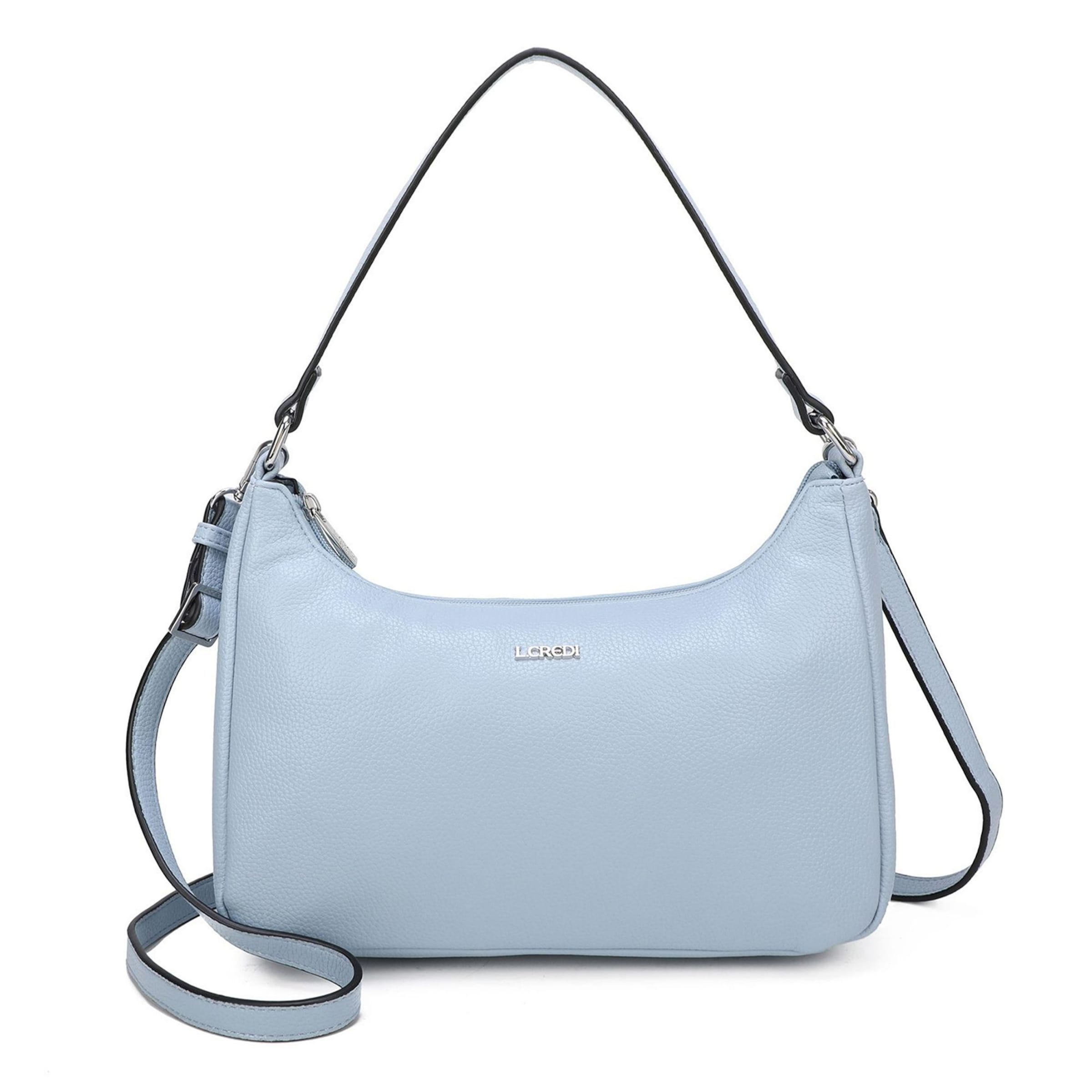 L.CREDI Schultertasche 'Polly' in Blau: Vorderseite