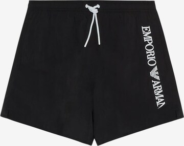Shorts de bain Emporio Armani en noir : devant