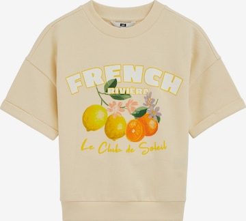 WE Fashion Collegepaita värissä keltainen: etupuoli