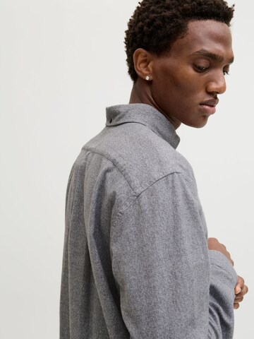 Jack & Jones Premium Regular fit Button Up Shirt 'JPRBLUBarkley' in Grey