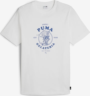 PUMA Shirt 'Gelateria' in White: front