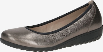 CAPRICE Ballet Flats in Silver: front