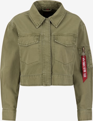 Geacă de primăvară-toamnă de la ALPHA INDUSTRIES pe verde: față