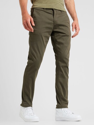 GABBA Regular Chino trousers in Green: front