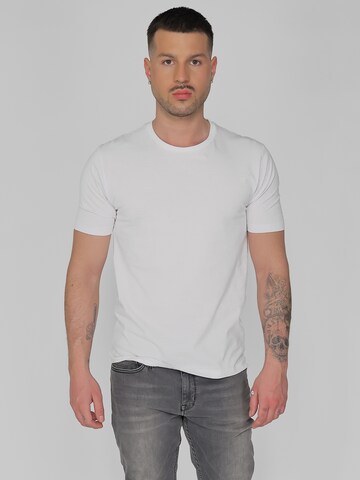 Maze Shirt in Weiß: Vorderseite