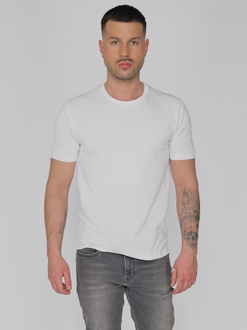 Maze Shirt in Wit: voorkant