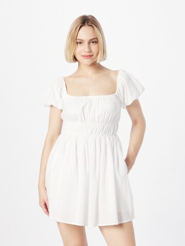 Robe HOLLISTER en blanc : devant