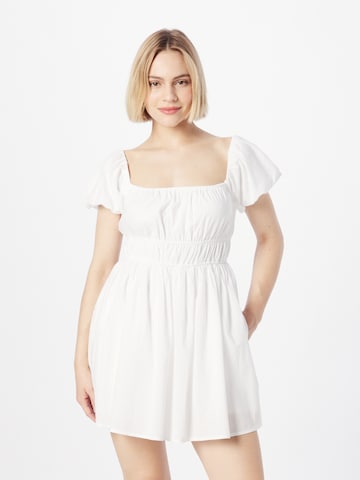 Rochie de la HOLLISTER pe alb: față