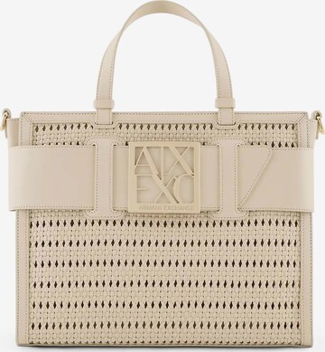 ARMANI EXCHANGE Handbag in Beige: front