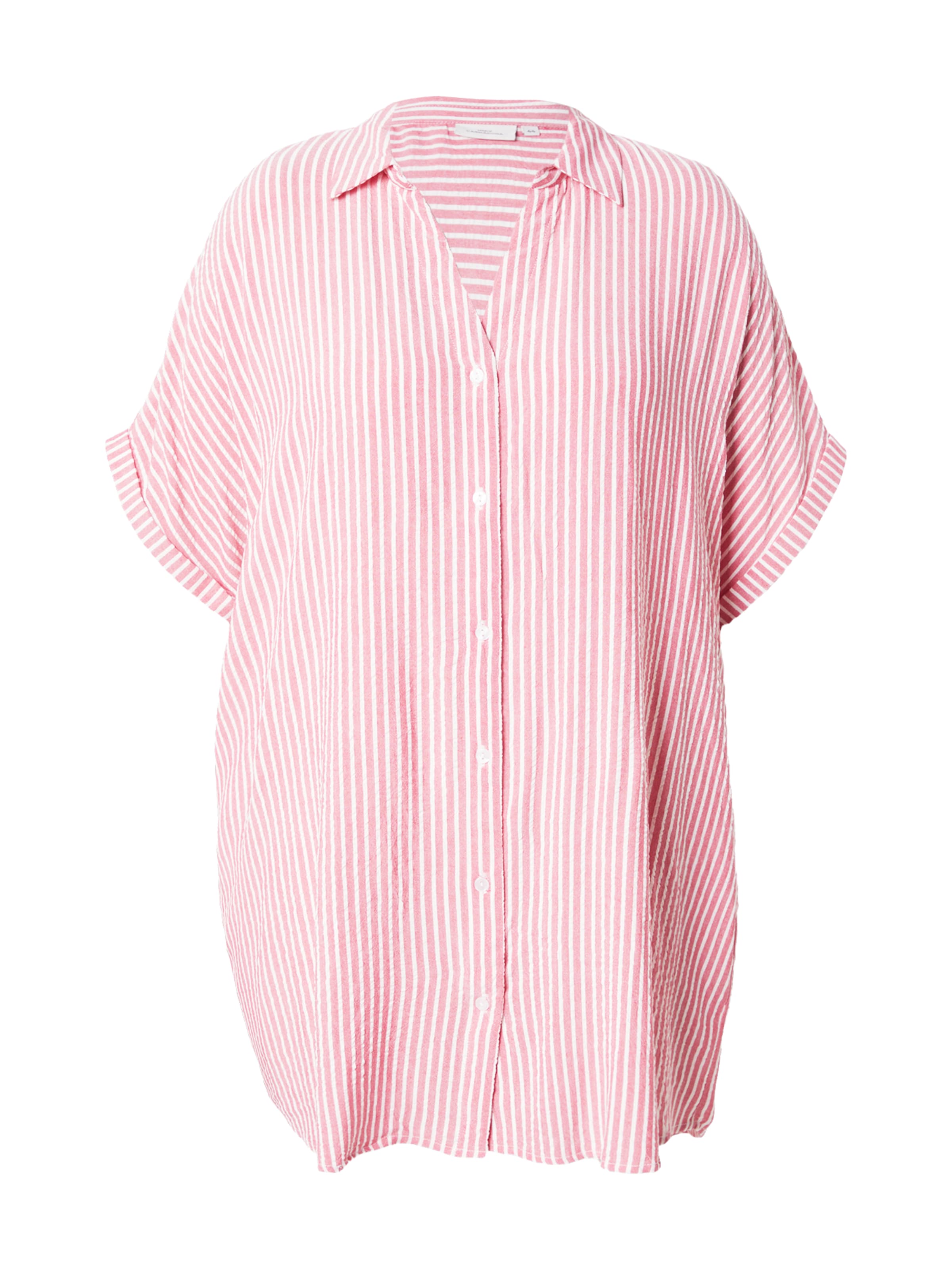 Camicia da donna 'CARPenna' di ONLY Carmakoma in rosa: frontale