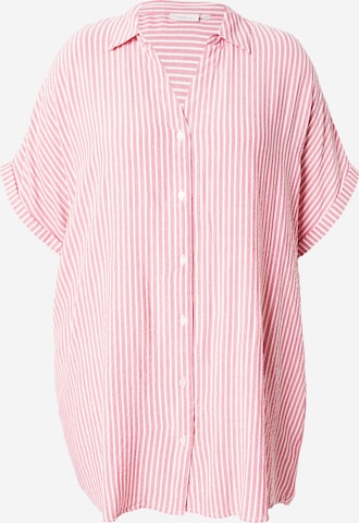 Camicia da donna 'CARPenna' di ONLY Carmakoma in rosa: frontale