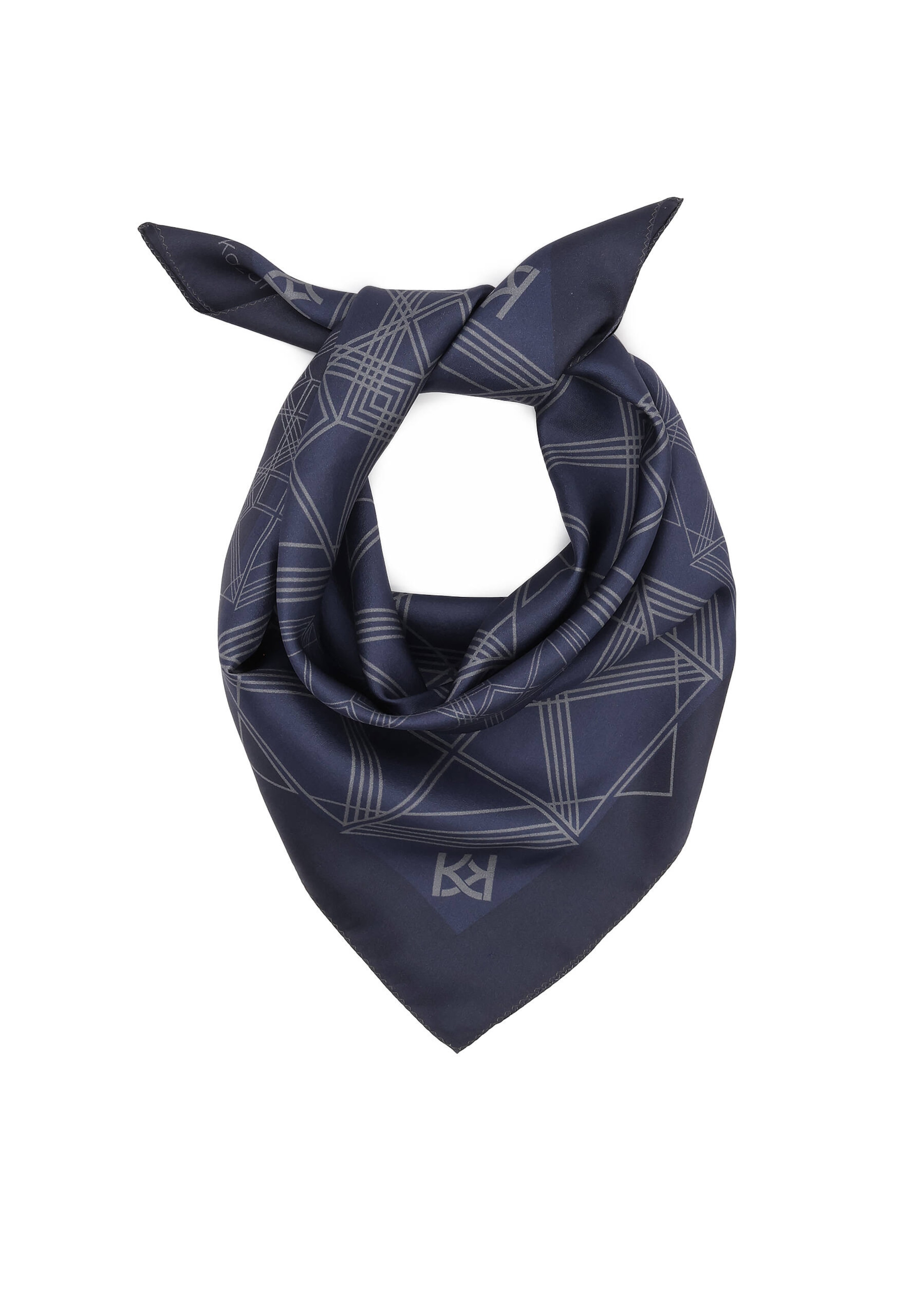 Foulard di Kazar in blu: frontale